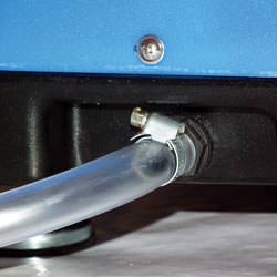 A self-draining crawl space dehumidifier connected to a sump pump system in Hinesville