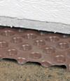 crawl space insulation installed in Saint Marys over our extra large drainage matting