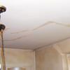 Drywall cracks in Beaufort that were poorly patched and repaired.