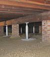 crawl space jack posts installed in Georgia and South Carolina