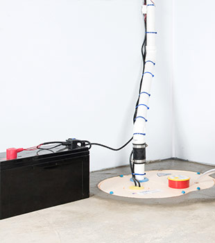 A sump pump installed in Kingsland by Lowcountry Basement Systems