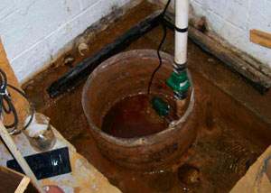 Extreme clogging and rust in a Vidalia sump pump system
