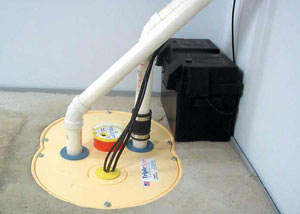 Richmond Hill installation of a submersible sump pump system