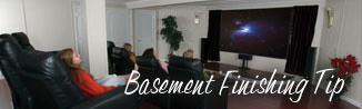 a waterproofed basement that has been finished into a family room in Saint Helena Island