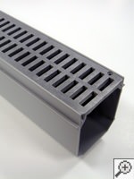 grated French drain system for wateproofing entryways