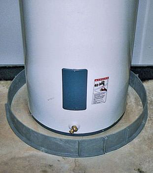 An old water heater in Guyton, GA and SC with flood protection installed