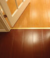 wood basement flooring design in a Hinesville basement renovation