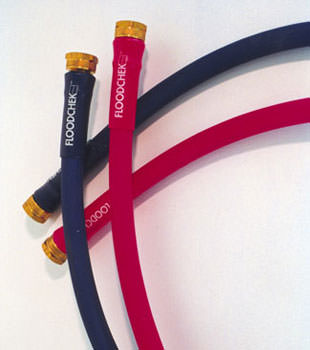 Photo of our FloodCheck washer hoses, available in Claxton
