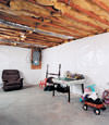 CleanSpace basement wall vapor barrier installed in Bloomingdale